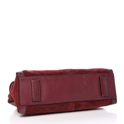Alexander McQueen Suede Mini De Manta Tote Oxblood 4 of 10