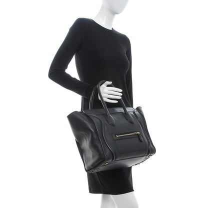 Celine Smooth Calfskin Mini Luggage Black 2 of 7