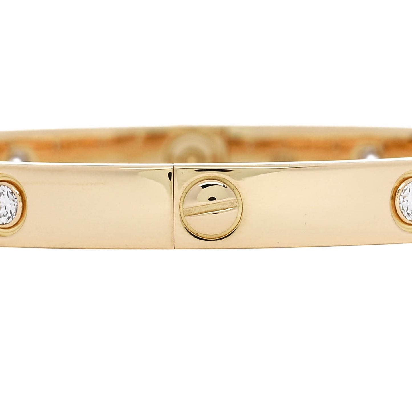 18K Yellow Gold 10 Diamond LOVE Bracelet 18