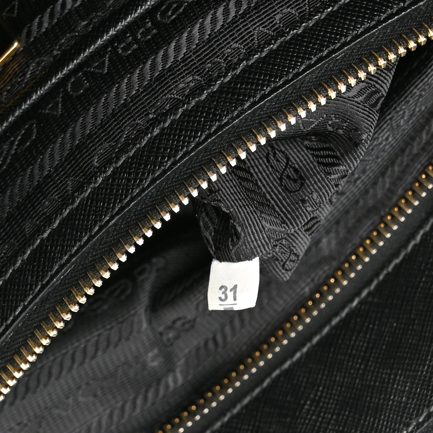 Prada Saffiano Medium Galleria Double Zip Tote Black 7 of 13