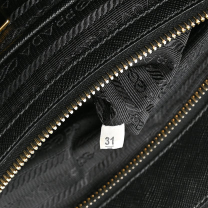 Prada Saffiano Medium Galleria Double Zip Tote Black 7 of 13
