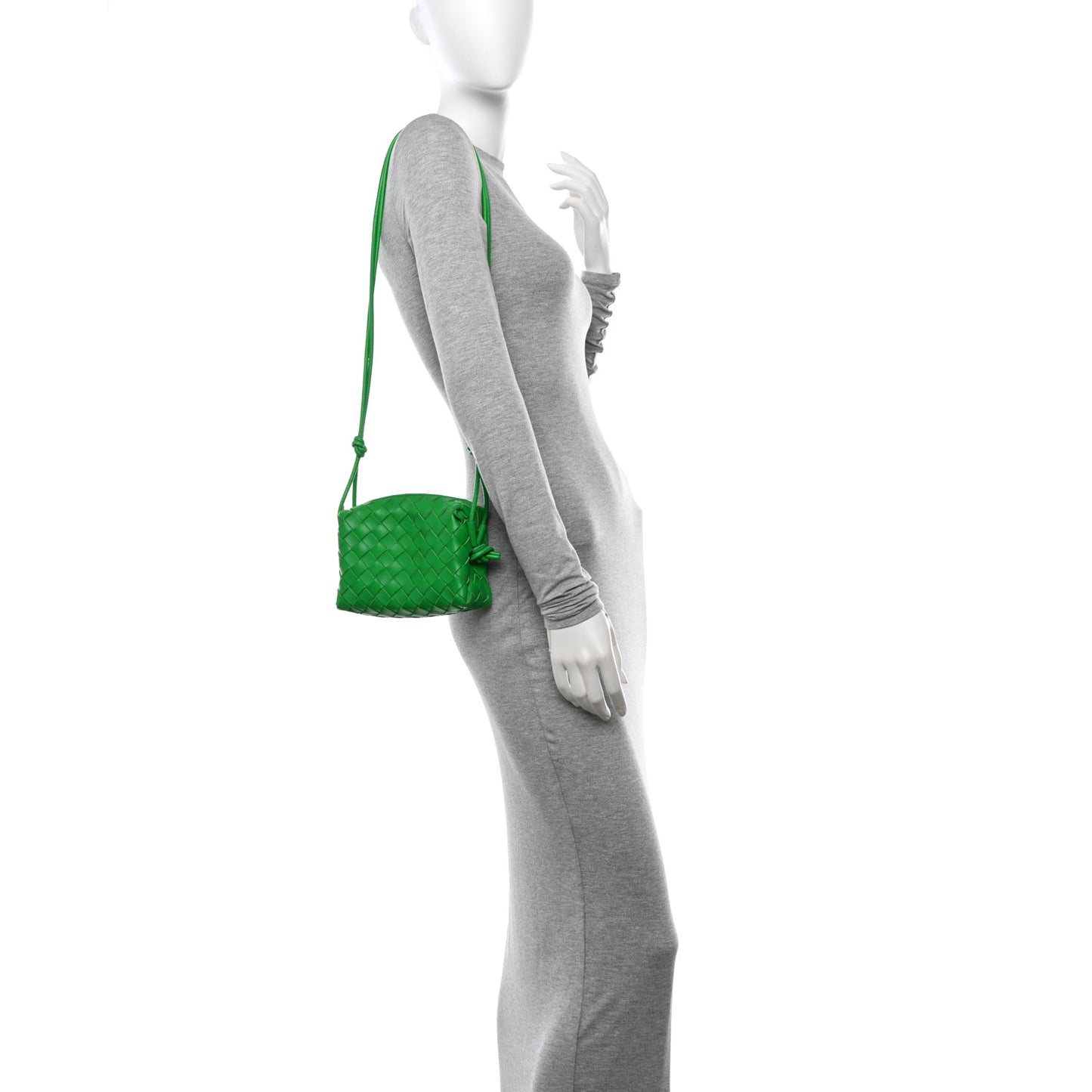 Nappa Intrecciato Mini Loop Camera Bag Parakeet