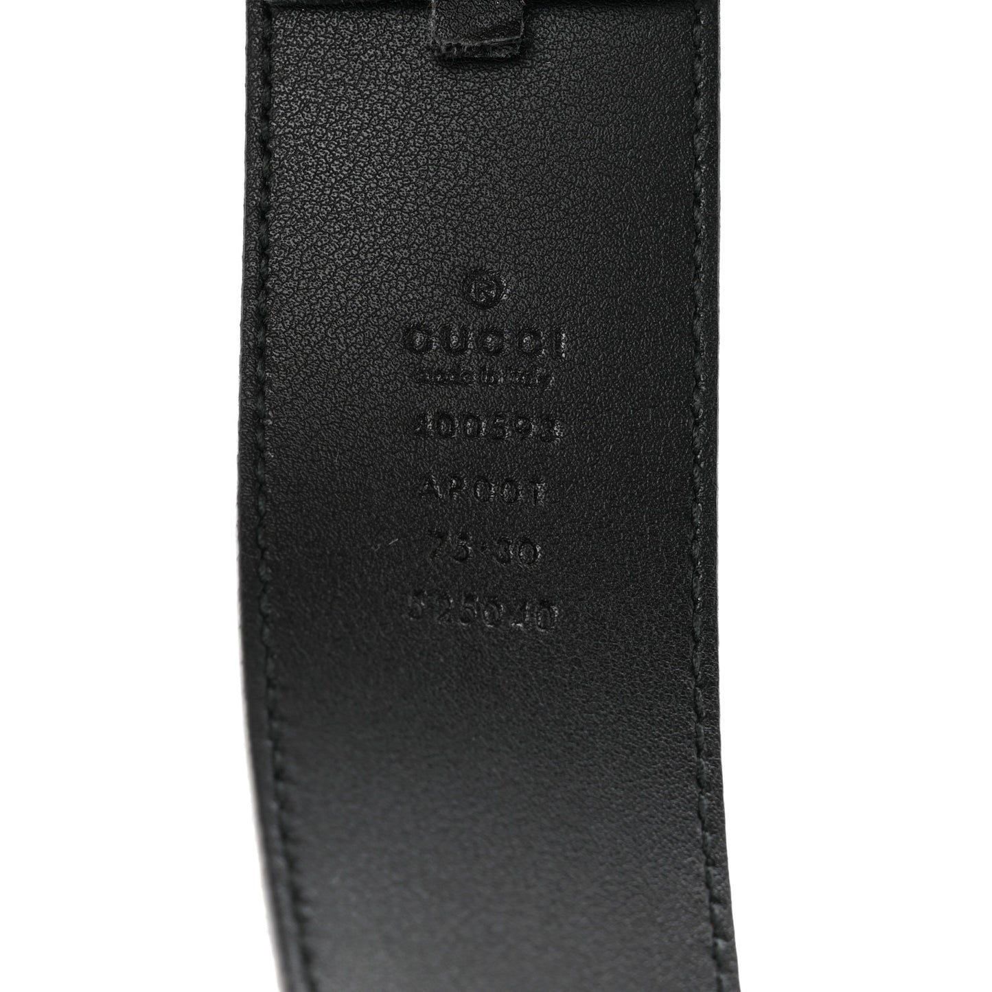 Calfskin Double G 40mm Belt 75 30 Black