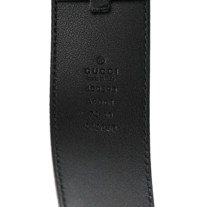 Gucci Calfskin Double G 40mm Belt 75 30 Black 3 of 7