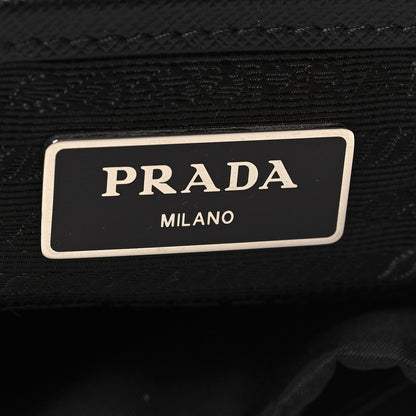 Prada Nylon Vela Saffiano Medium Backpack Black 8 of 11