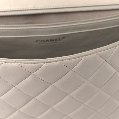 Chanel Lambskin Quilted Maxi Single Flap Beige 14 of 32