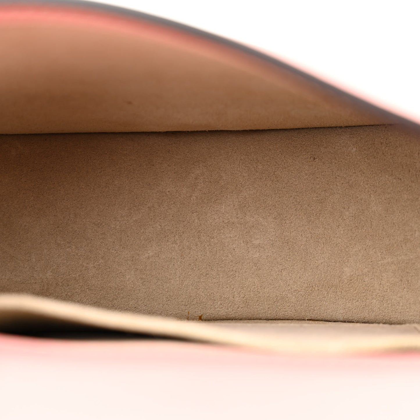 Calfskin Suede Small Nile Bracelet Bag Washed Pink