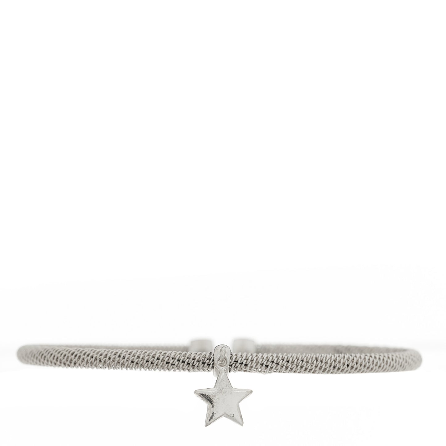 Sterling Silver Somerset Star Charm Cuff Bracelet