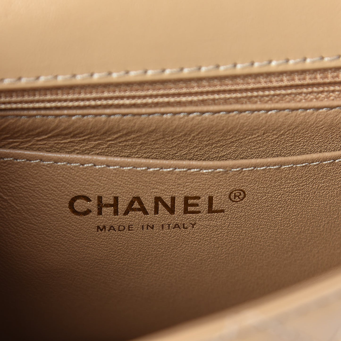 Aged Calfskin Quilted 2.55 Reissue Mini Flap Beige