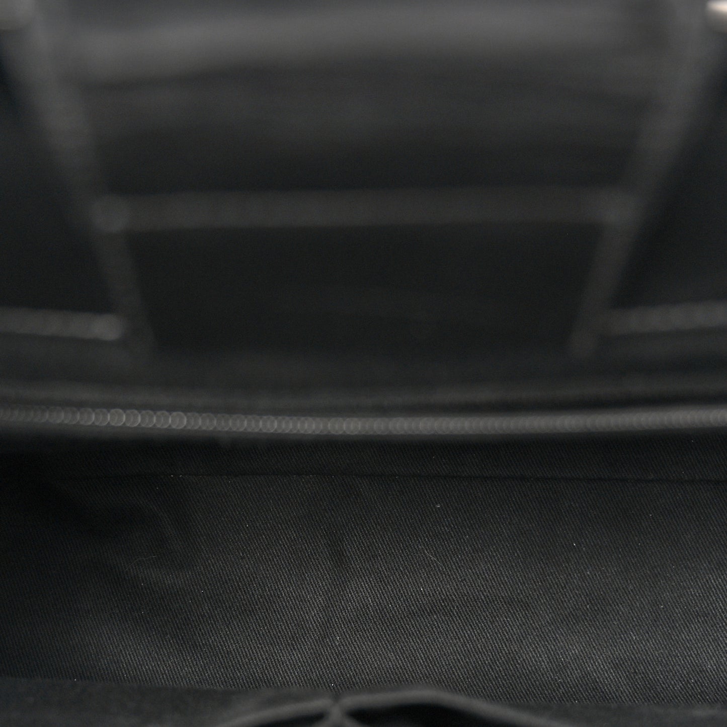 Glazed Calfskin Quilted Large CC Delivery Tote Black
