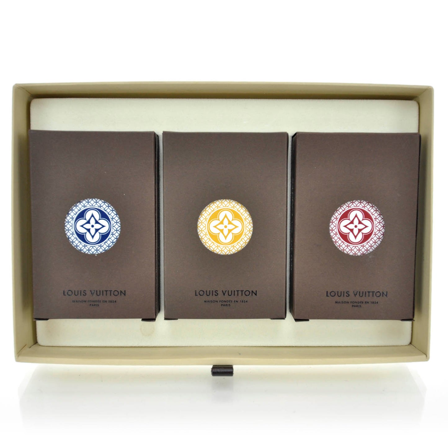 Monogram Fleur 3 Pack Playing Cards