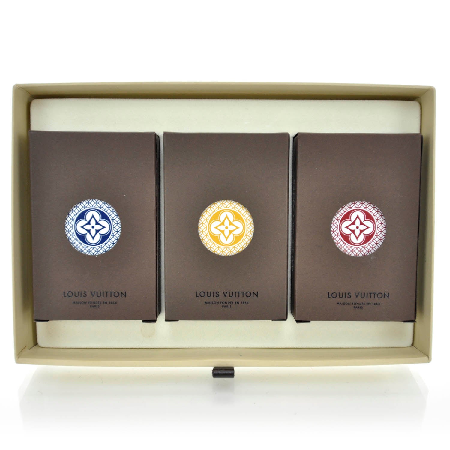 Louis Vuitton Monogram Fleur 3 Pack Playing Cards 1 of 6