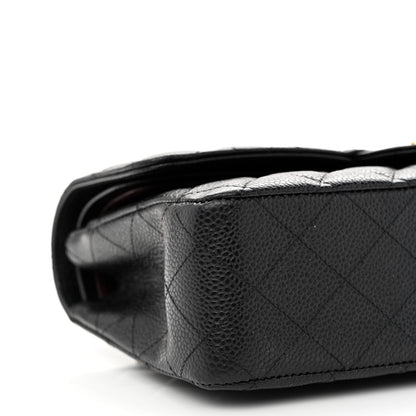 Chanel Caviar Quilted Medium Double Flap Black 9 of 10