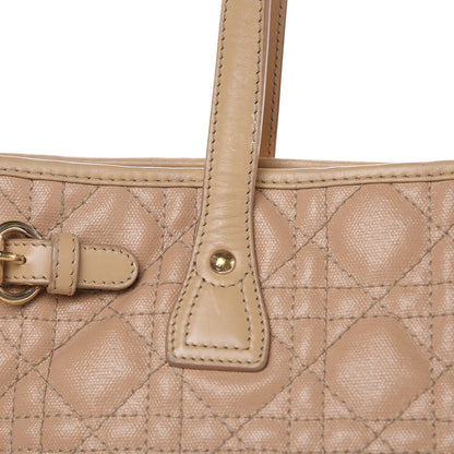 Christian Dior Coated Canvas Cannage Mini Panarea Tote Beige 14 of 18