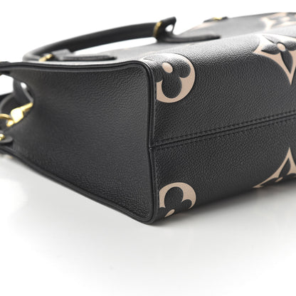 Louis Vuitton Empreinte Monogram Giant Onthego PM Black Beige 6 of 9