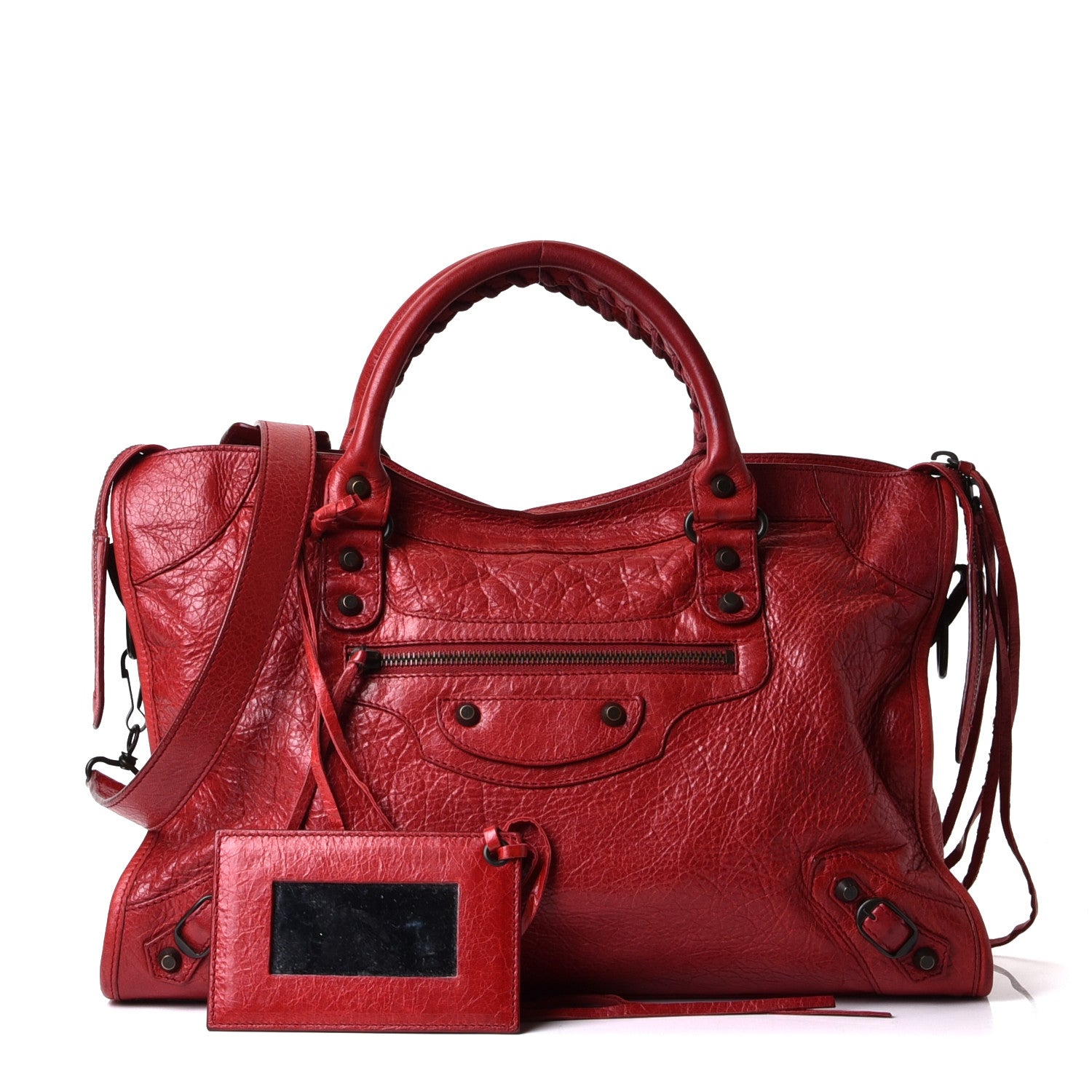 Balenciaga Agneau Classic Hardware City Rouge Cardinal 2 of 10