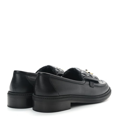 Chanel Lambskin Quilted CC Turnlock Loafers 40 Black 4 of 8