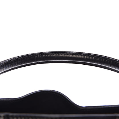 Burberry House Check Bridle Calfskin Medium Lynher Tote Black 10 of 15