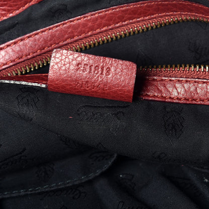 Gucci Suede Medium 1973 Top Handle Satchel Red 7 of 10