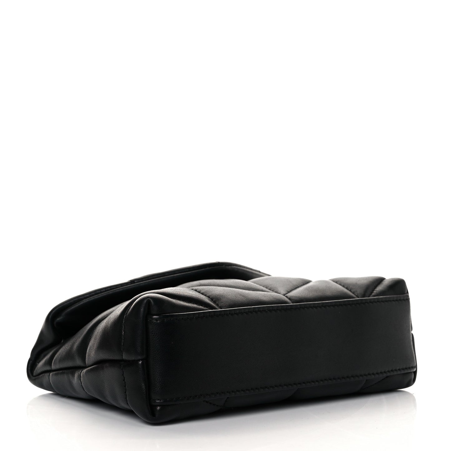 Lambskin Monogram Loulou Puffer Pouch Clutch Black