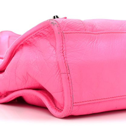 Balenciaga Agneau Classic Silver Hardware S City Rose Fluo 9 of 18