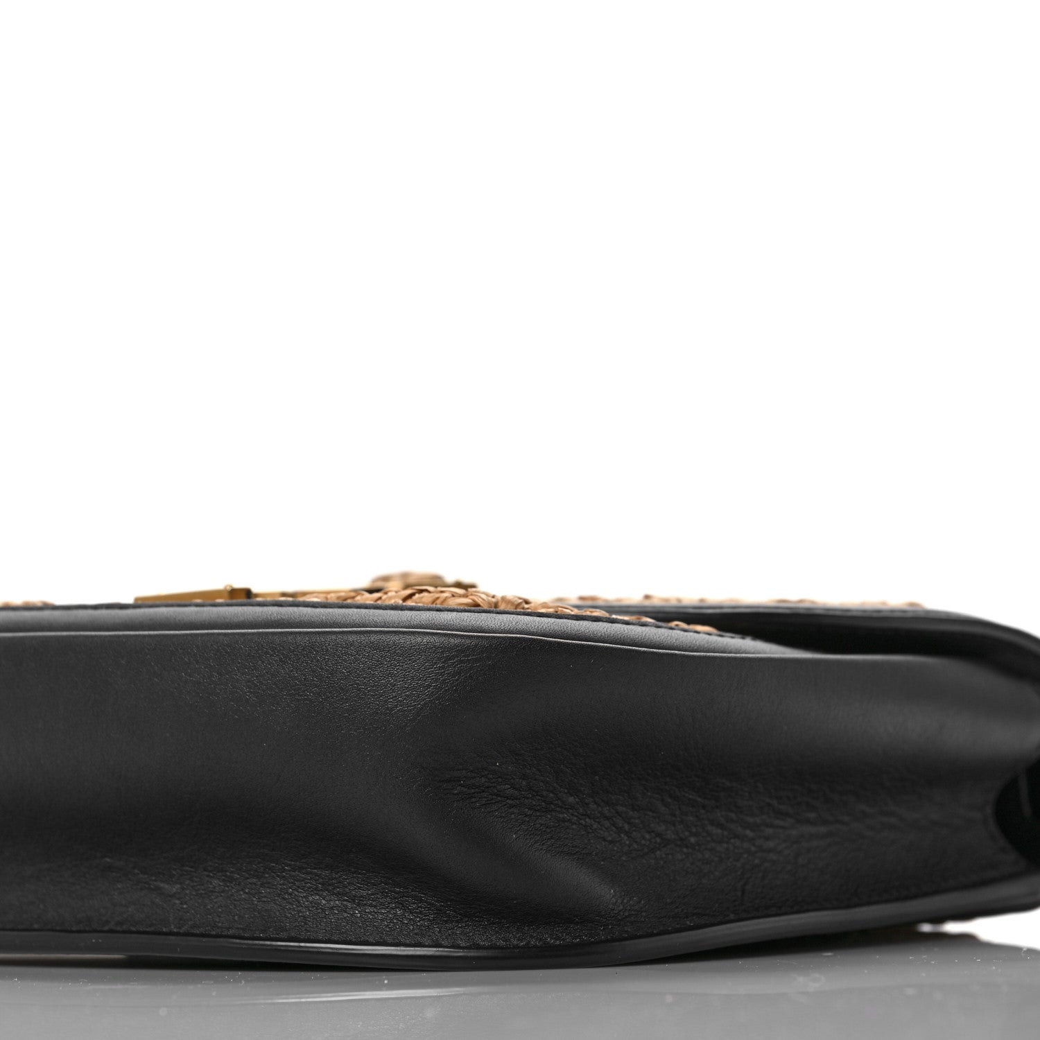 Saint Laurent Woven Raffia Monogram Kaia Satchel Tan 9 of 9