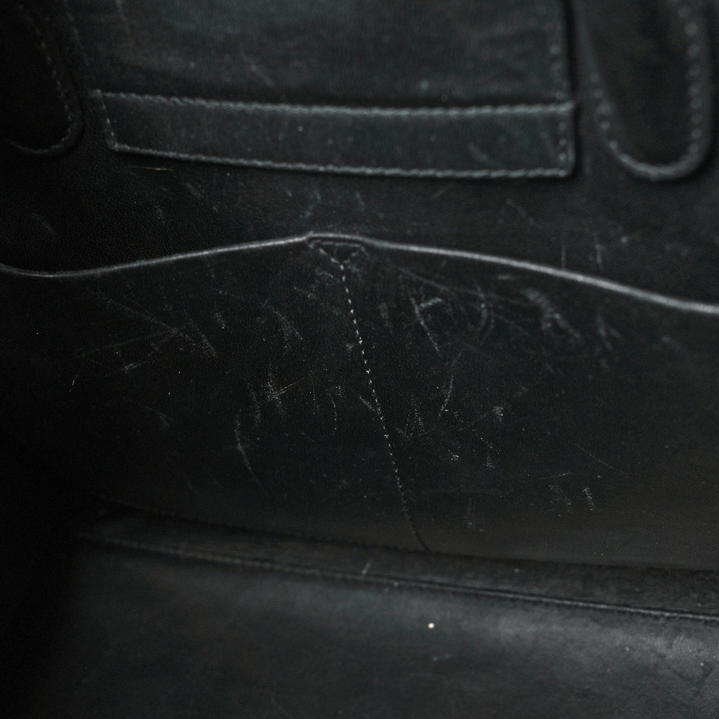 Grained Calfskin Medium Diorever Flap Black