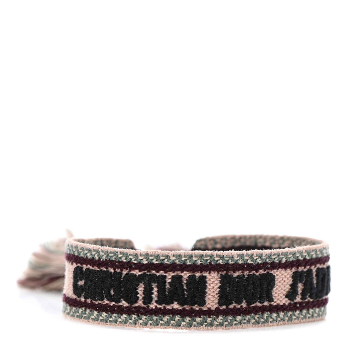Woven Cotton J'Adior Friendship Bracelet Pink