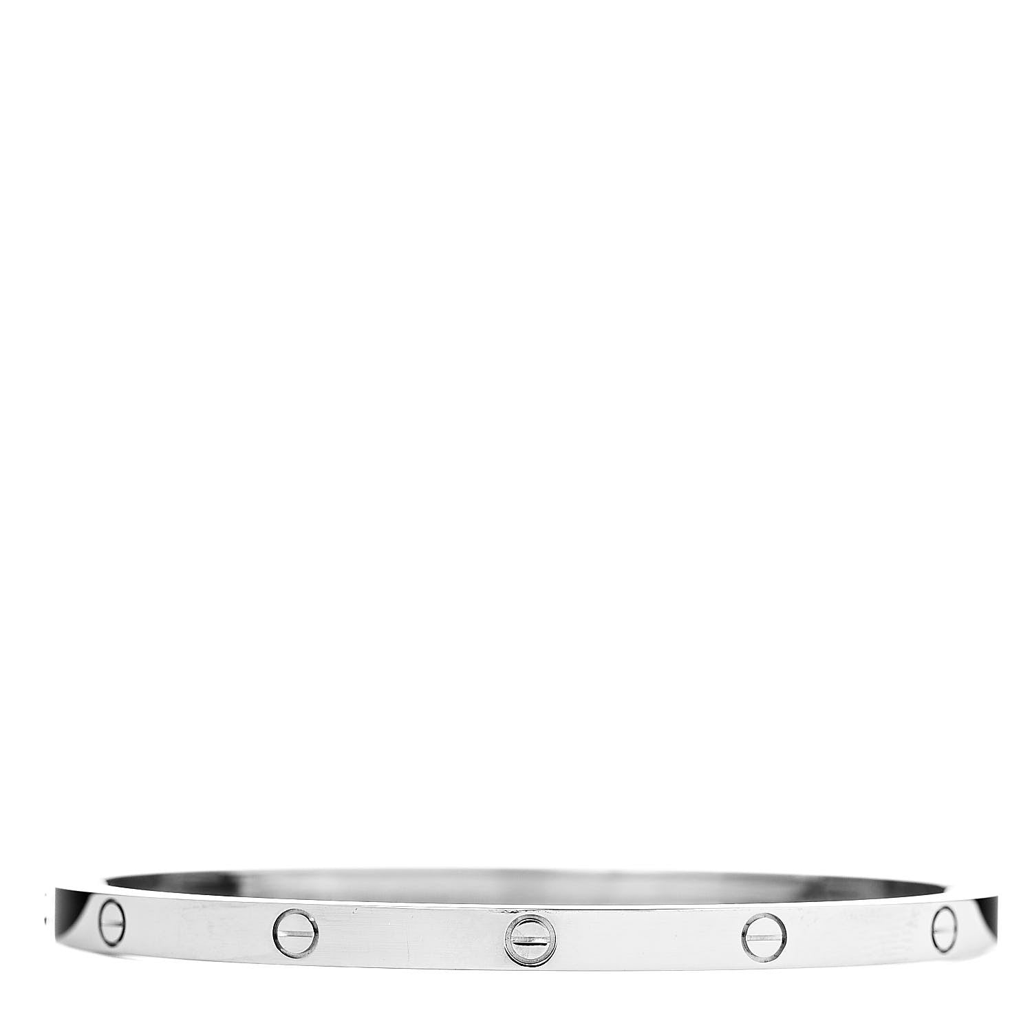 Cartier 18K White Gold Small LOVE Bracelet 16 3 of 6