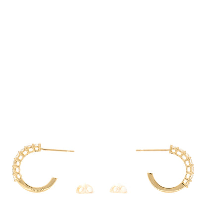 Parker & West by FASHIONPHILE 18K Yellow Gold Diamond .63ctw Small Hoop Earrings 3 of 5