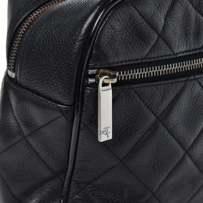 Chanel Caviar Patent Quilted Large Bowler Black 8 of 12