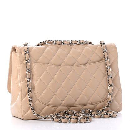 Chanel Caviar Quilted Jumbo Single Flap Beige Clair 2 of 6