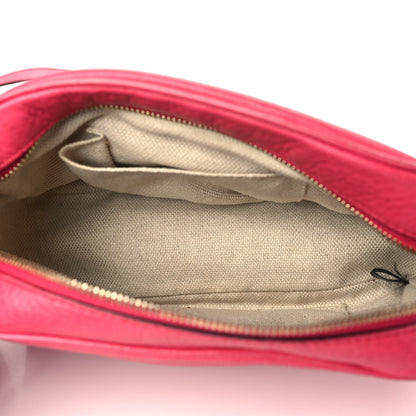 Gucci Pebbled Calfskin Small Soho Disco Bag Fuchsia 5 of 12