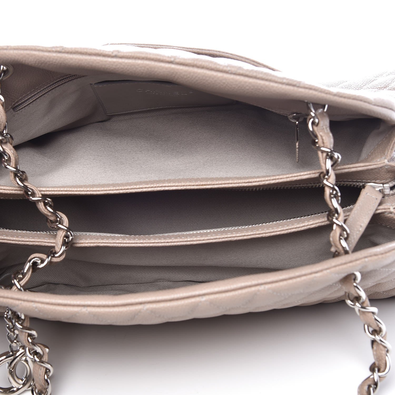 Chanel Caviar Medium Just Mademoiselle Grey 5 of 8