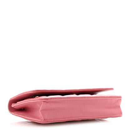 Chanel Caviar Quilted Wallet on Chain WOC Pink 4 of 15
