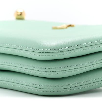 Chanel Calfskin Chick Studs Clutch Green 10 of 11
