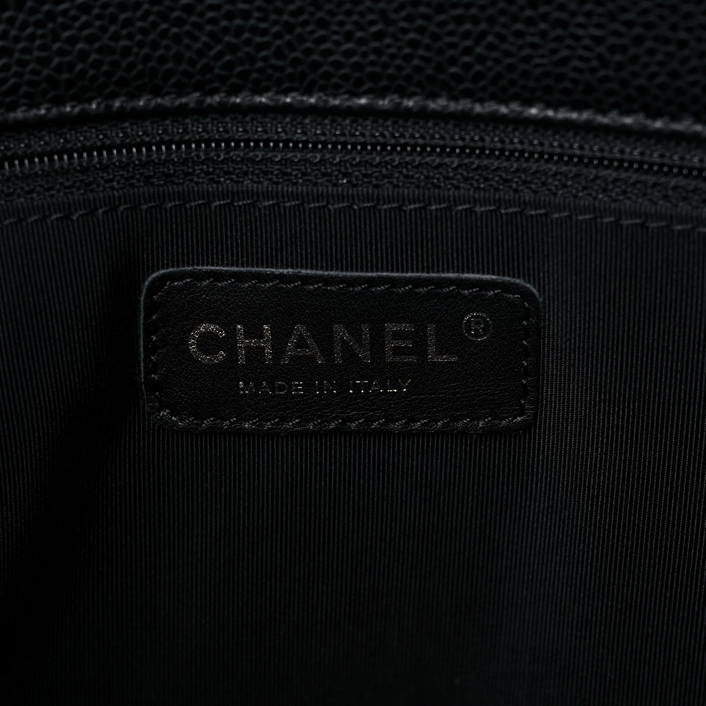 Caviar Quilted Grand Shopping Tote GST Black