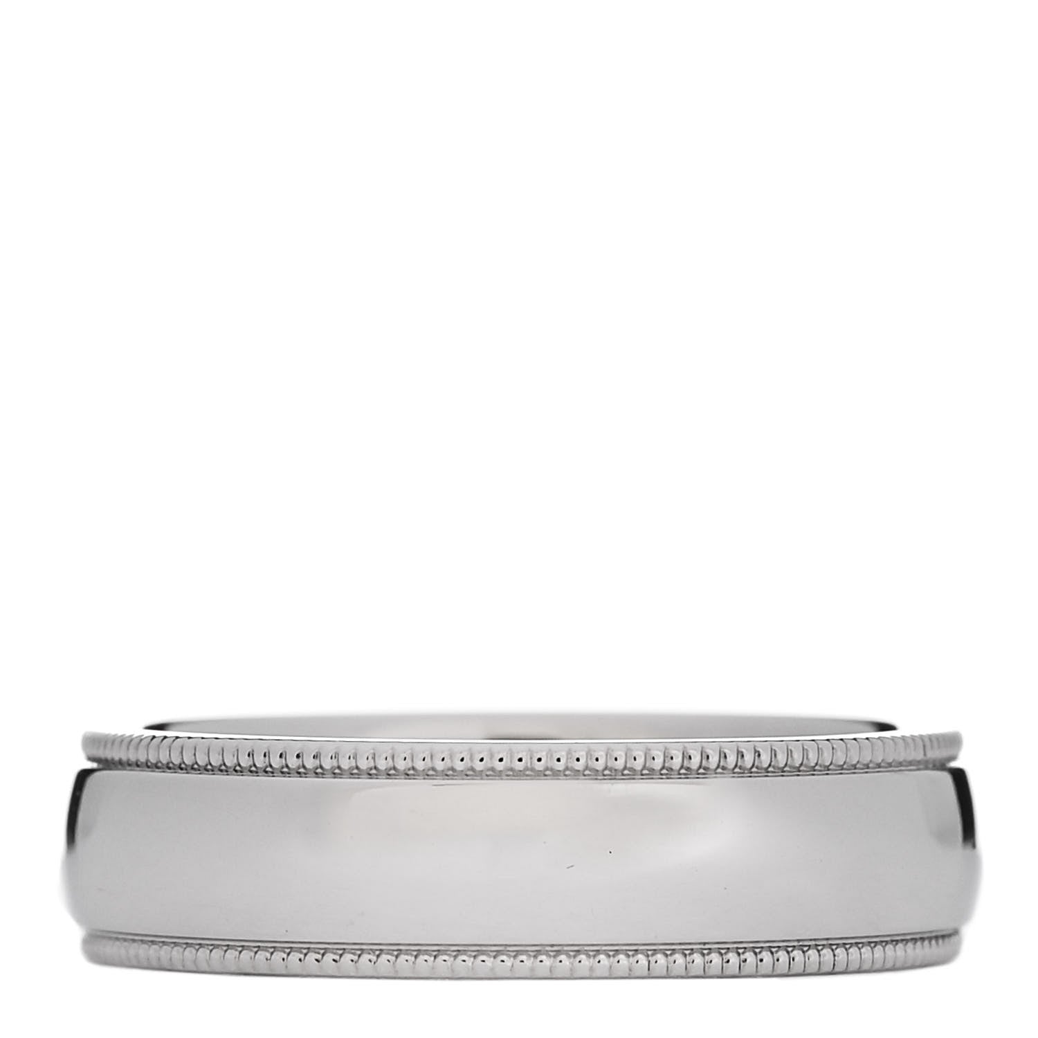 Harry Winston Platinum Milgrain Wedding Band Ring 52 6 1 of 6