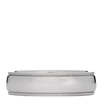 Harry Winston Platinum Milgrain Wedding Band Ring 52 6 1 of 6