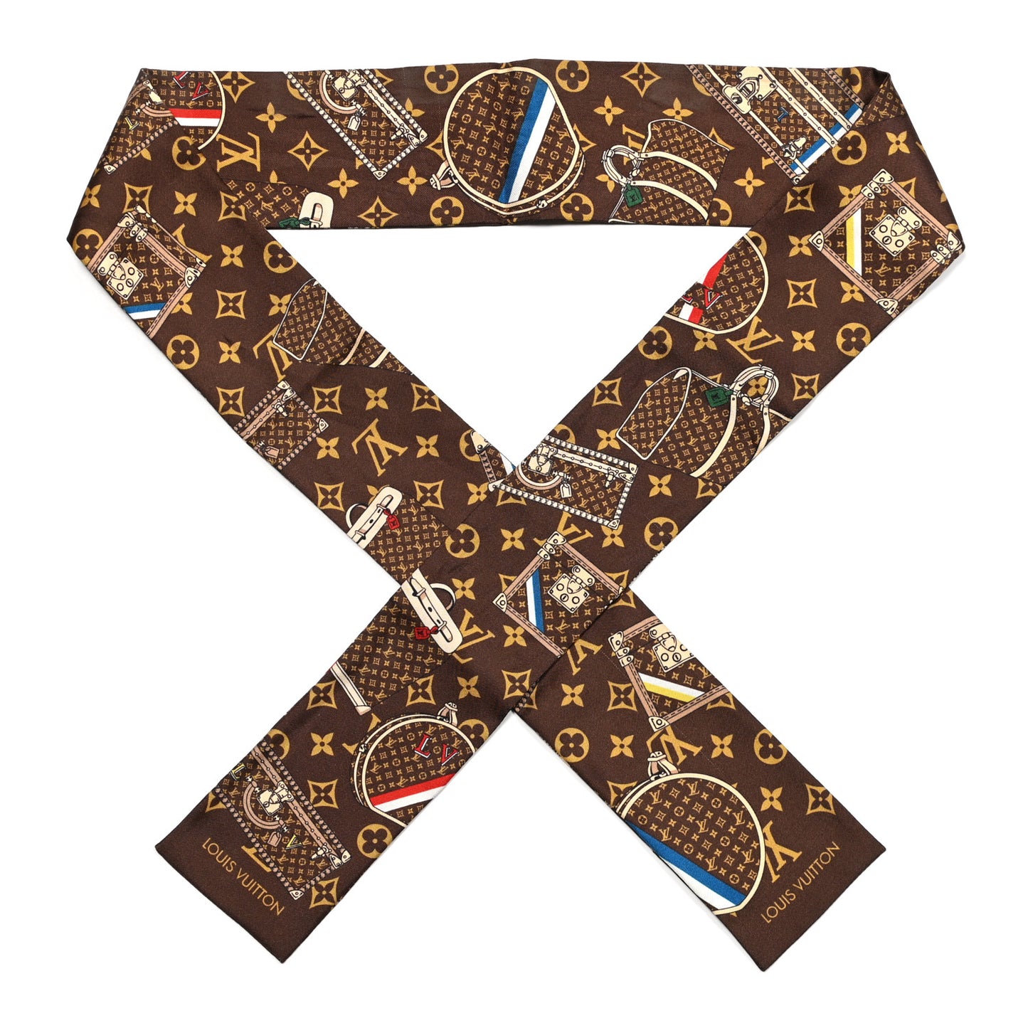 Silk Monogram Trunks Bandeau