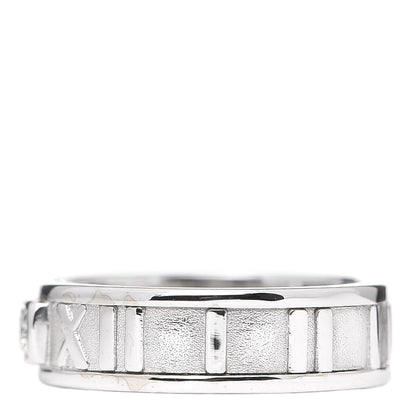 Tiffany 18K White Gold Diamond Atlas Ring 47 4 3 of 7
