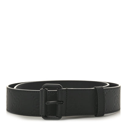 Gucci Rubber Calfskin Jumbo GG Monogram Belt 90 36 Black 1 of 5