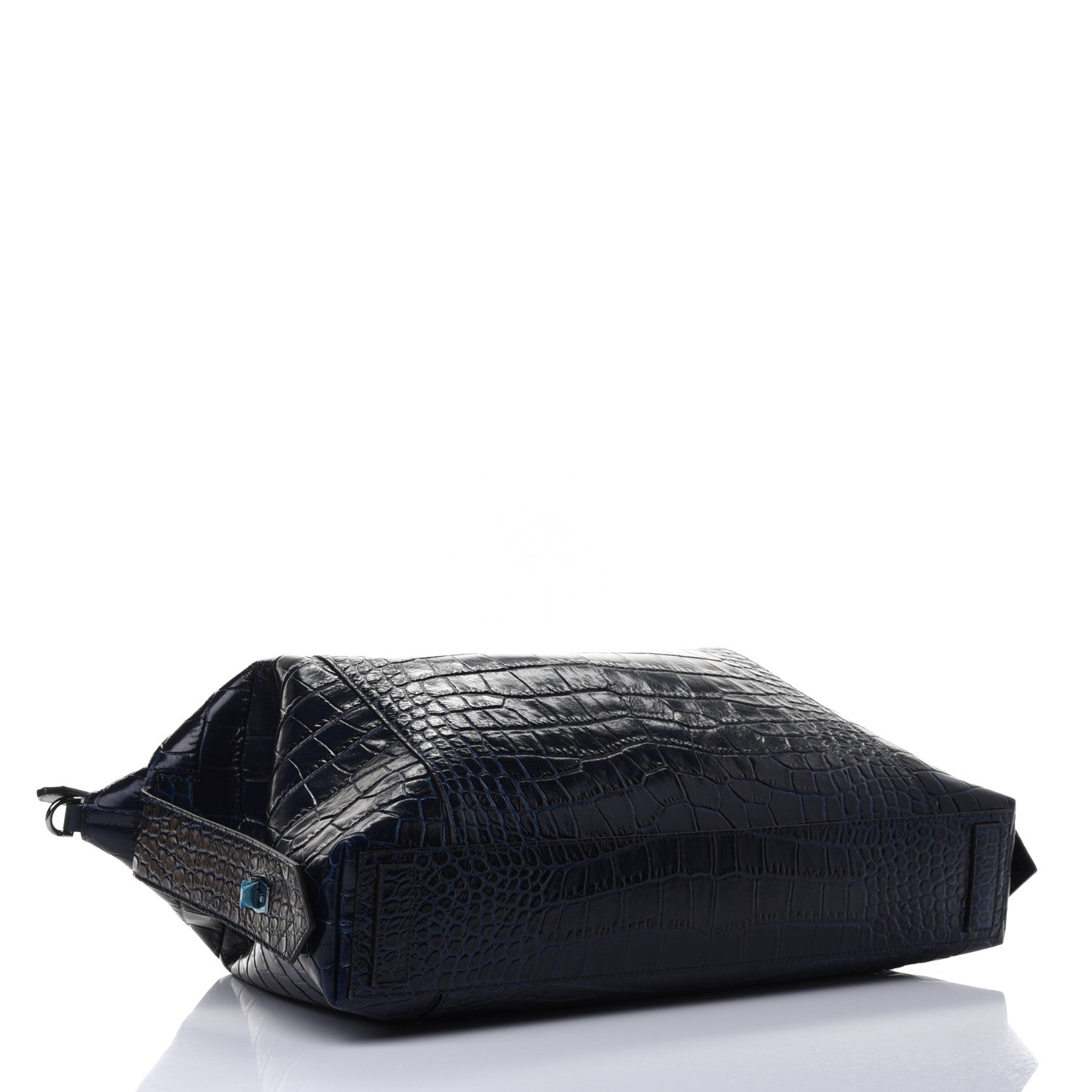 Givenchy Calfskin Crocodile Embossed Large Antigona Navy 3 of 4
