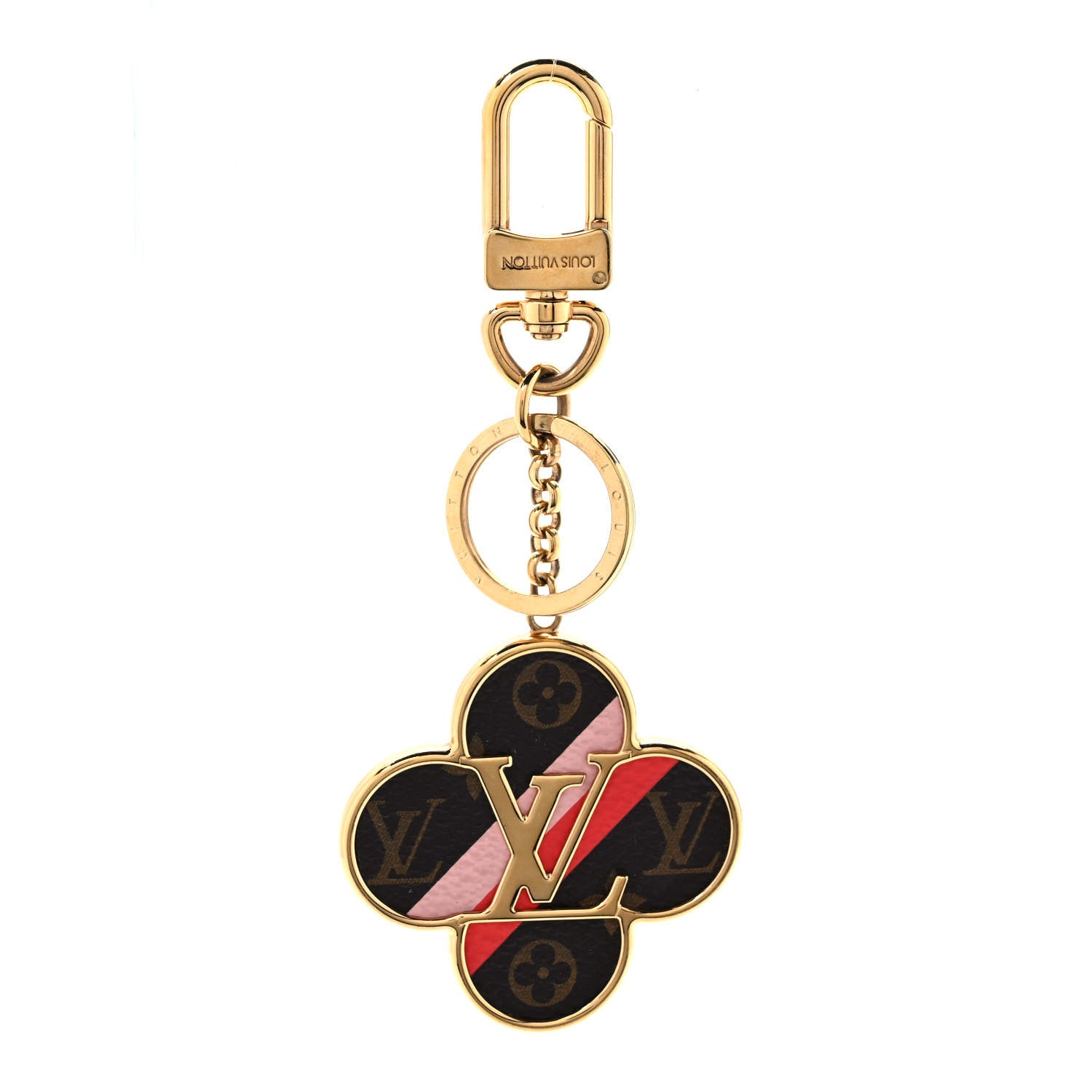 Louis Vuitton Metal Monogram Into The Flower Bag Charm Key Holder 1 of 4