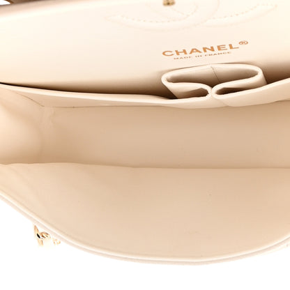 Chanel Caviar Quilted Medium Double Flap White 5 of 12