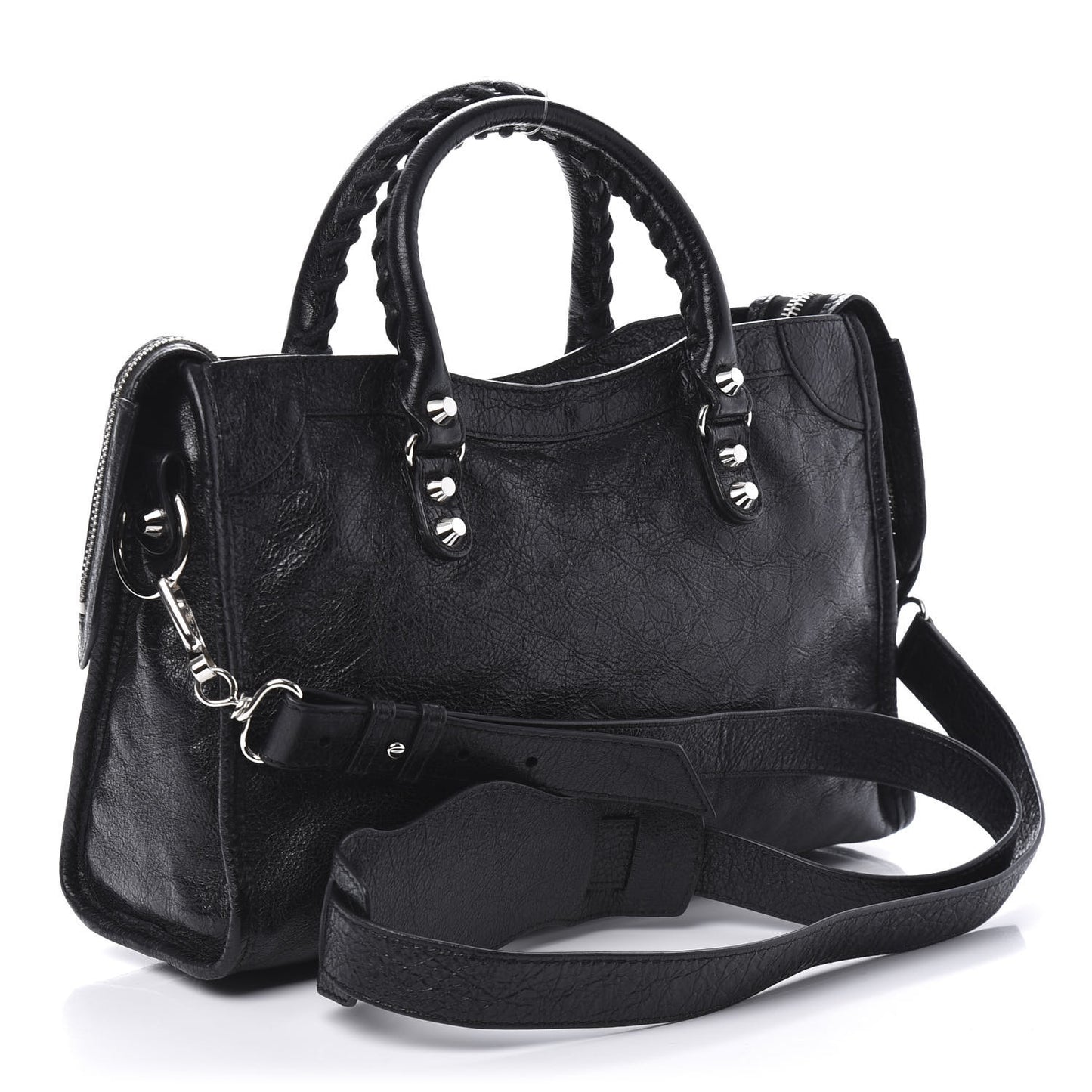 Agneau Classic Silver Hardware S City Black