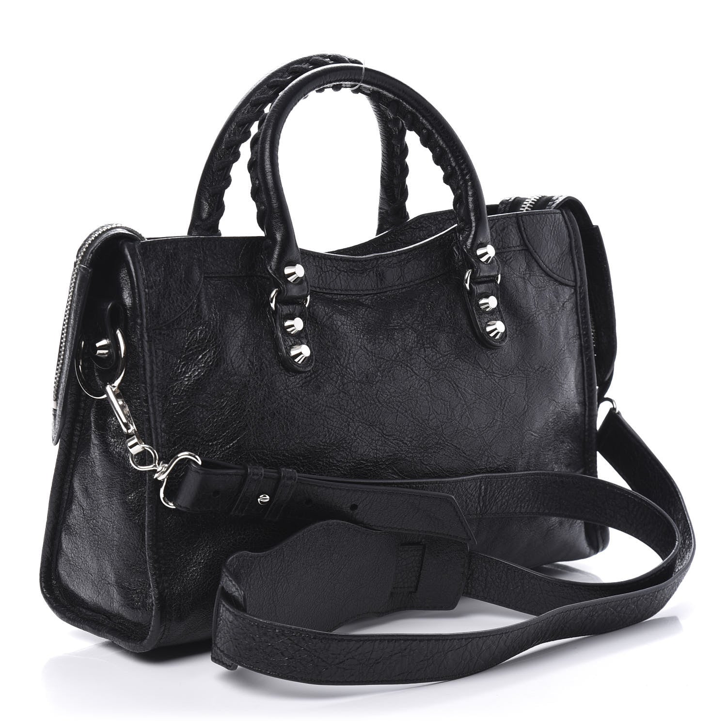 Balenciaga Agneau Classic Silver Hardware S City Black 3 of 9