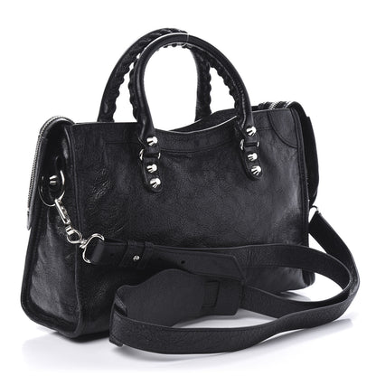 Balenciaga Agneau Classic Silver Hardware S City Black 3 of 9