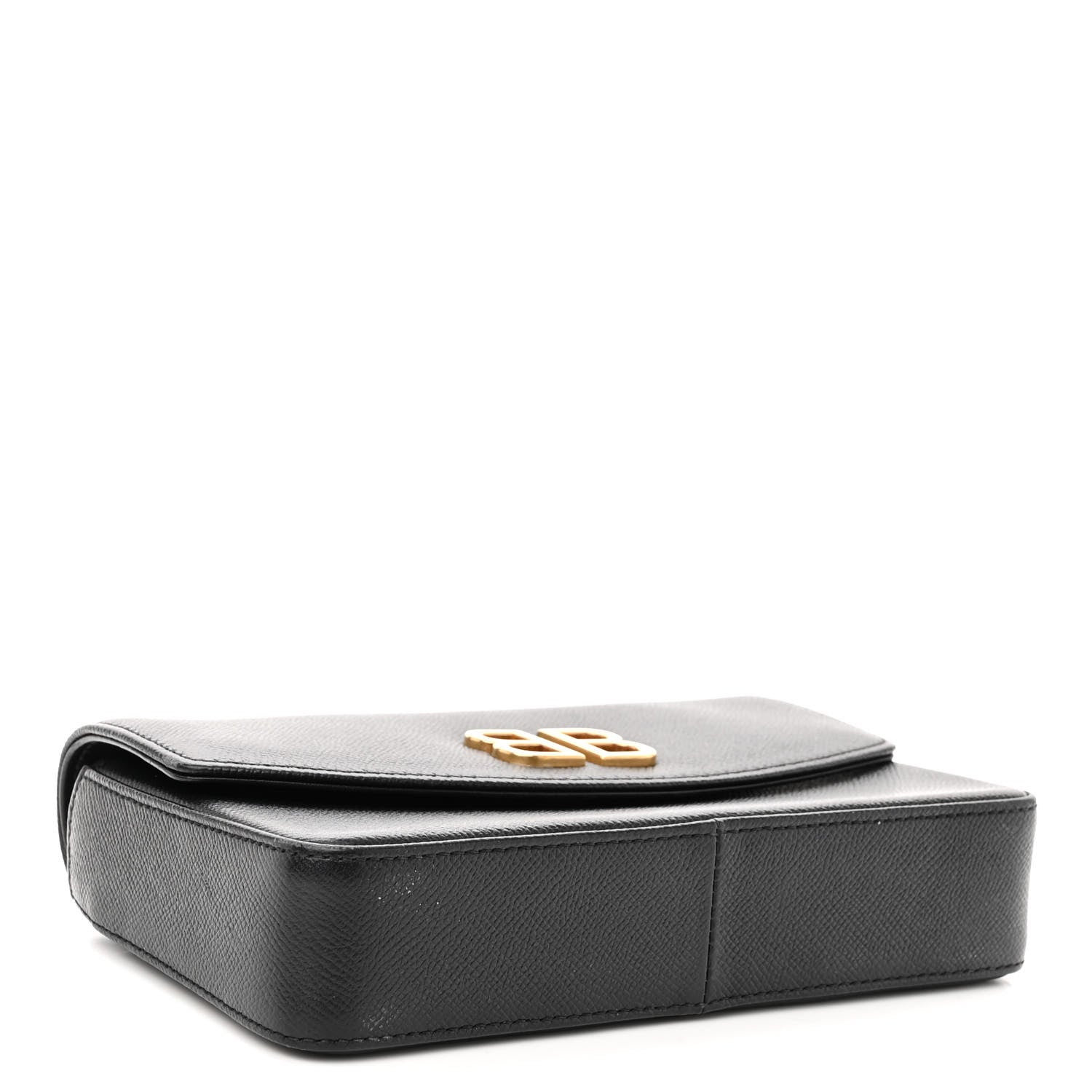 Balenciaga Calfskin BB Chain Wallet Black 4 of 10