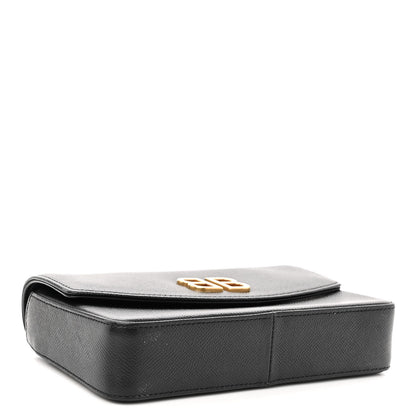 Balenciaga Calfskin BB Chain Wallet Black 4 of 10